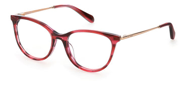 Premium Women Fossil Model Eyeglasses: Fos 7080/G - Burgundy- SpecSMART Eye Clinic (Diagonal View)